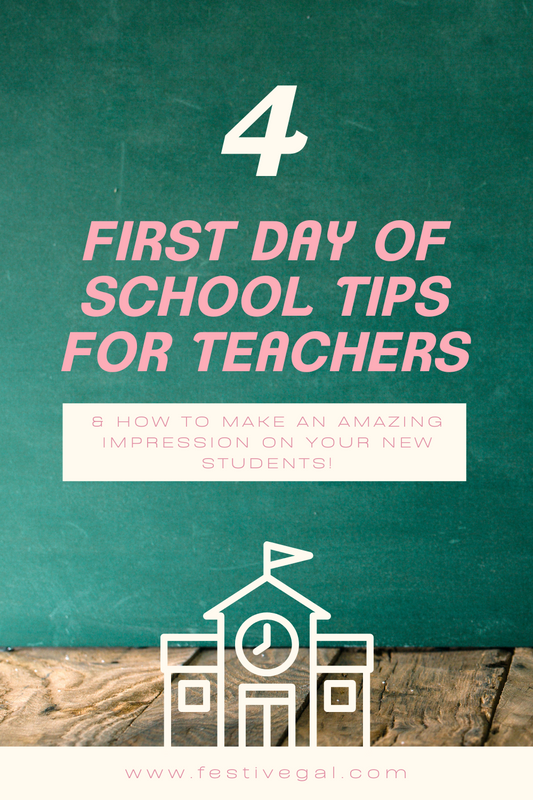 First Day of School Tips for Teachers