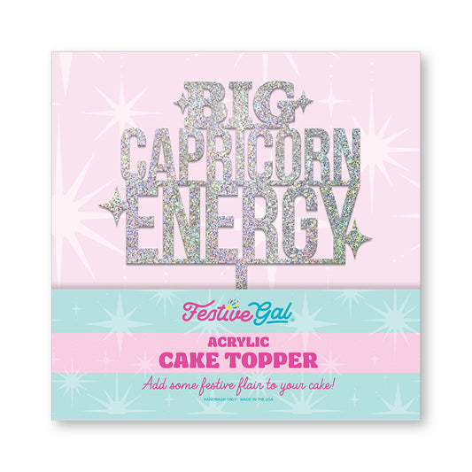 Capricorn Zodiac Sign Acrylic Cake Topper