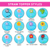 All straw topper styles.