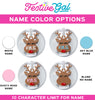 Christmas Stanley Cup Accessories - Reindeer Tumbler Tag - Customize Yours!