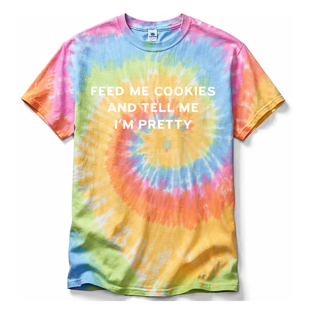Feed me Cookies Tie-Dye T-shirt