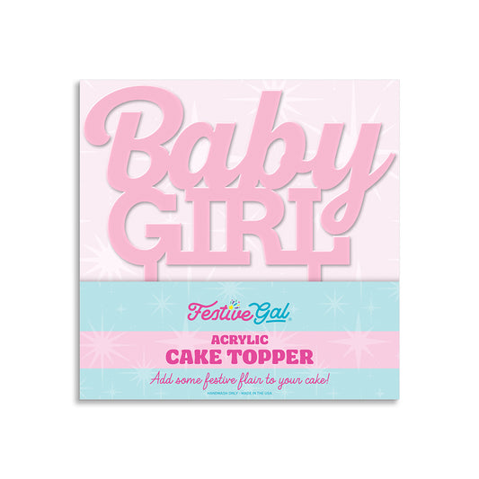 Baby Girl Cake Topper