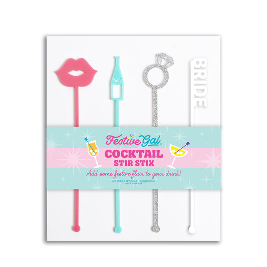 Bachelorette/Bridal Cocktail Stir Stix