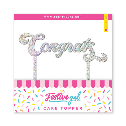 Congrats Cake Topper