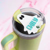 Stanley Tumbler Accessories Halloween - Ghost Tumbler Custom Name Tag