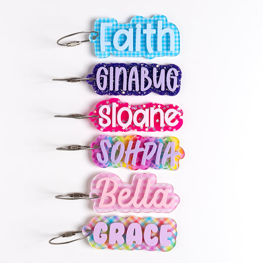 Personalized Keychain Set for Girls