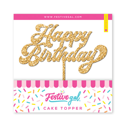Happy Birthday Cake Topper