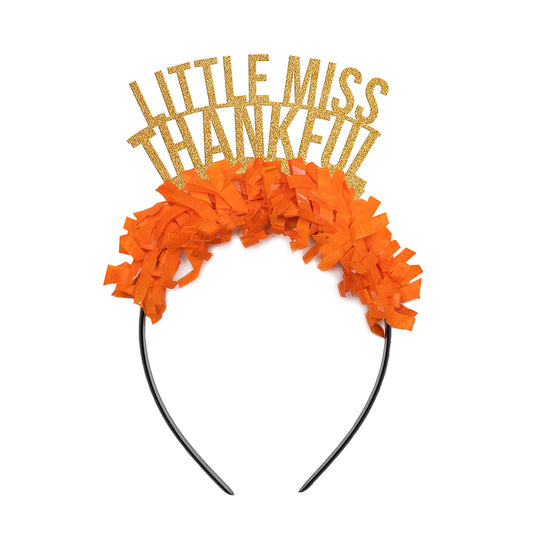 Little Miss Thankful Party Crown - Thanksgiving Party Headband