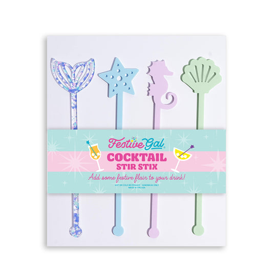 Mermaid Cocktail Stir Stix