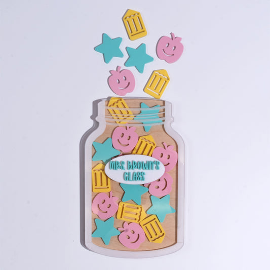 Teacher Reward Jar - Pastel Teacher