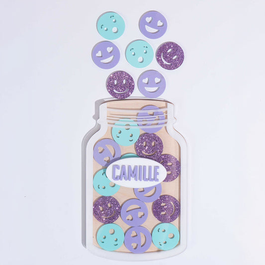 Kids Reward Jar - Lilac Smiles All Around