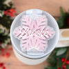 Personalized Stanley Tumbler Accessories "Snowflake" Name Tag