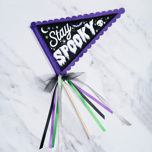 Halloween Party Accessories "Stay Spooky" Halloween Party Pennant