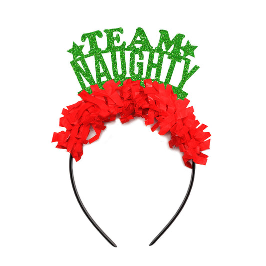 Funny Christmas Party Crown "Team Naughty"