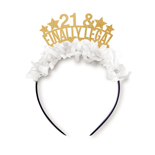 21st Birthday Party Accessories, 21st Birthday Headband, in custom colors
