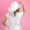 Fully Custom White Cowgirl Hat