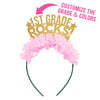 teacher headband that says 1st grade rocks