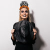 Funny Halloween Party Crown Headband "Here for the Boos"