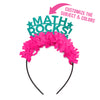 Math teacher headband that says MATH ROCKS and you can customize the subject and colors
