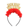 Teacher Headband, Gift for Teacher "Show What You Know" Crown