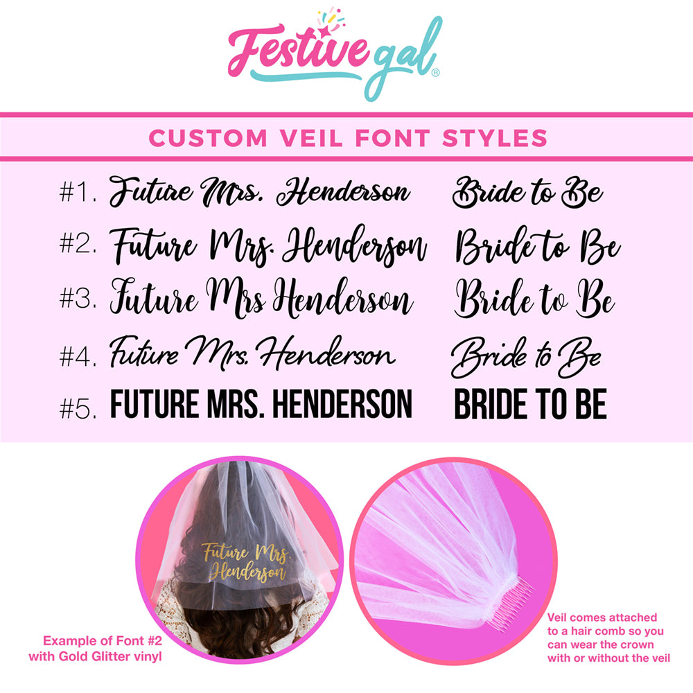 Custom Bachelorette Veil