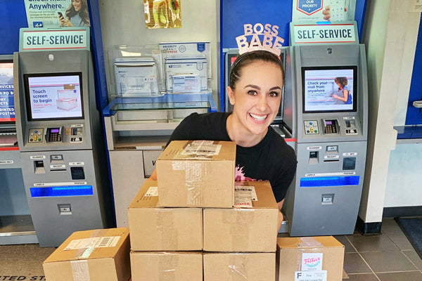 Festive Gal is busy shipping packages in 2019