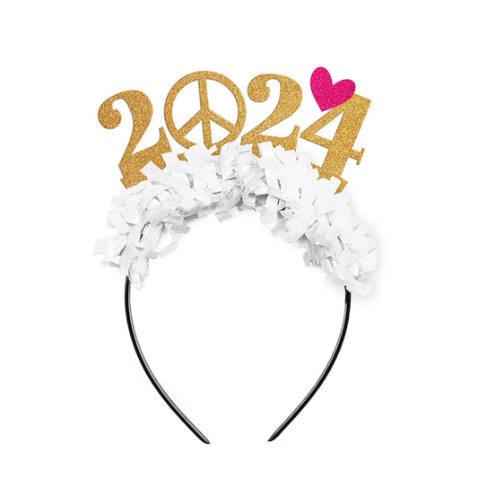 2024 Peace and Love NYE Party Crown