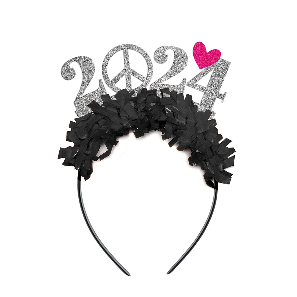 2024 Peace and Love NYE Party Crown