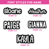 Girl Acrylic Name Keychains