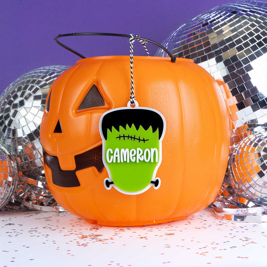 Custom Frankenstein Boo Bag Tags