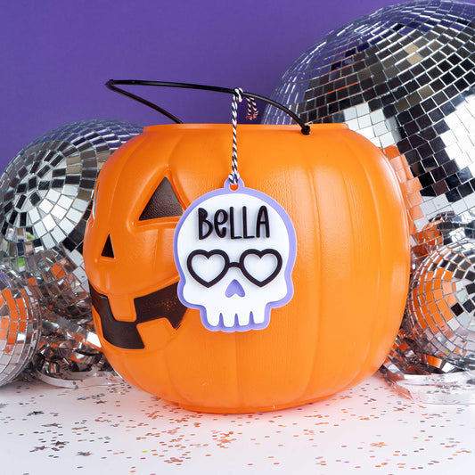 Custom Skull & Ghost Boo Bag Tags