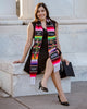 Mexican Graduation Stole with Orange Butterflies and Flowers