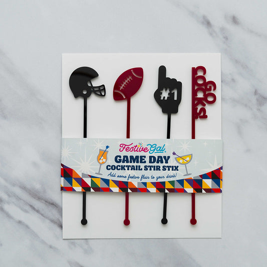 South Carolina Game Day Cocktail Stir Stix