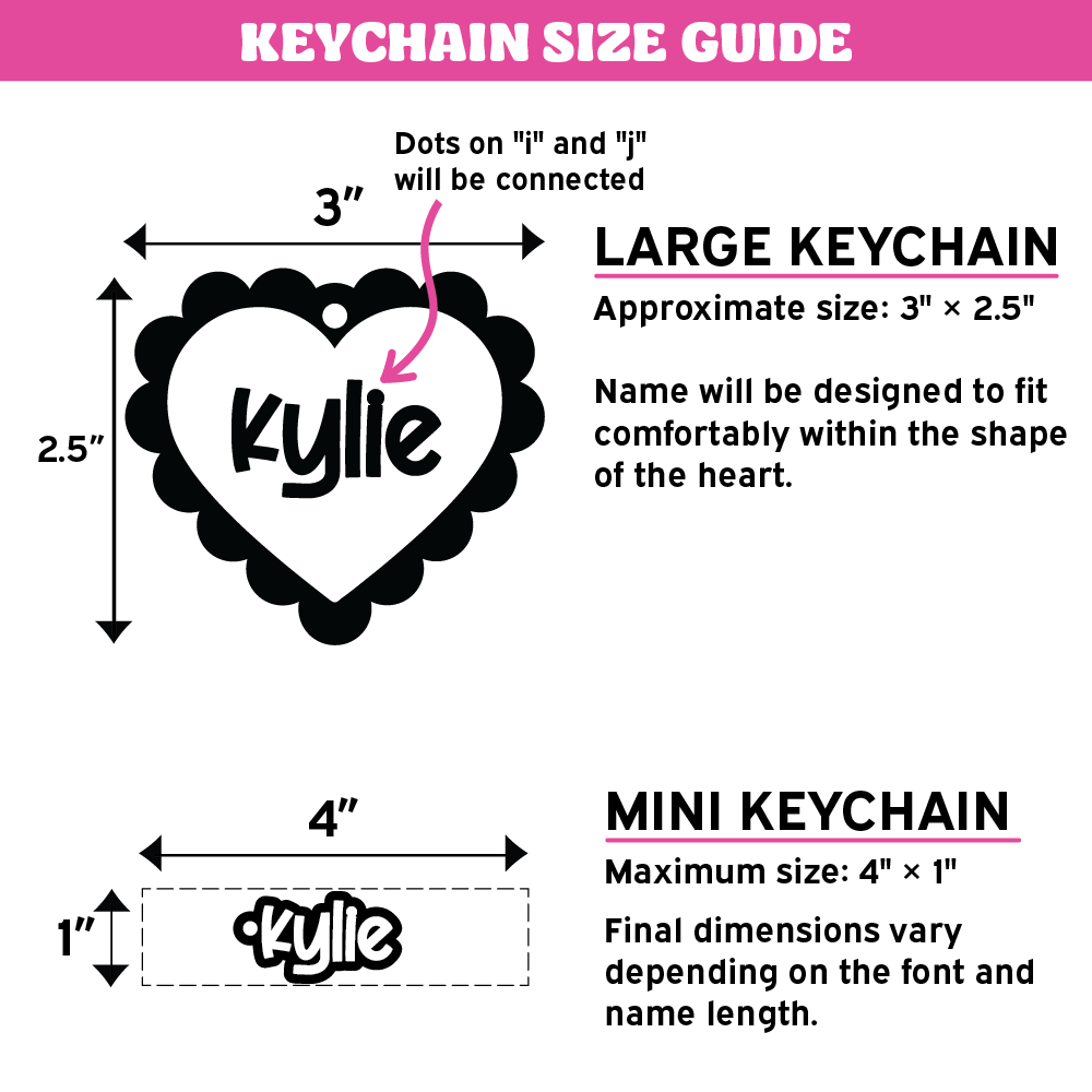 Sweetheart Custom Name Keychain