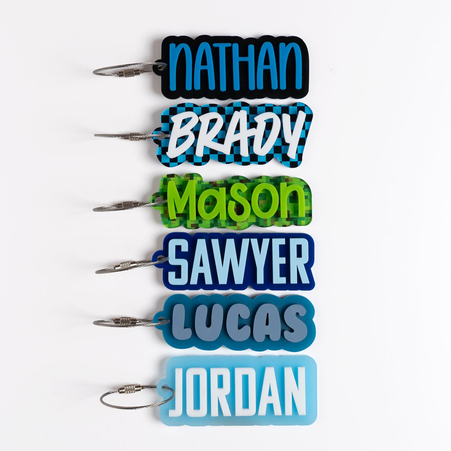 Personalized Keychain Set for Boys