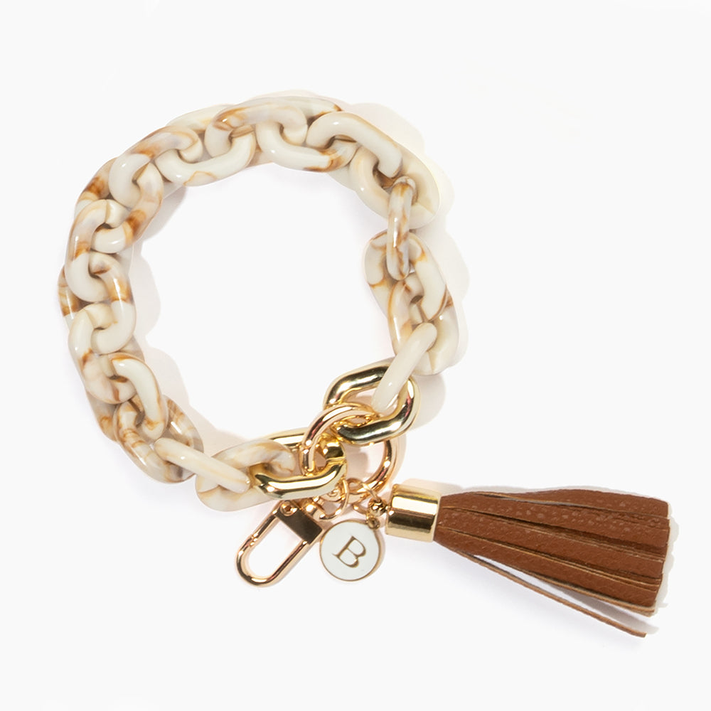 Personalized Chain Link Keychain Bracelet