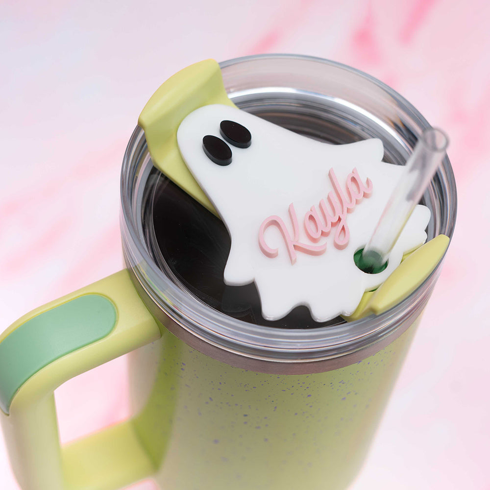 Stanley Tumbler Accessories Halloween - Ghost Tumbler Custom Name