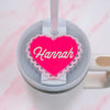 Valentine Heart Stanley Name Tag
