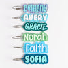 Personalized Keychain Set for Girls
