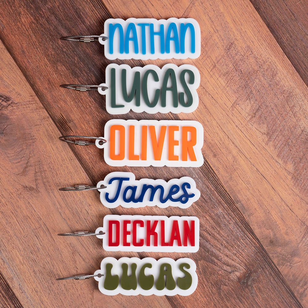 Boy Acrylic Name Keychain – Festive Gal