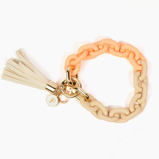Personalized Chain Link Keychain Bracelet