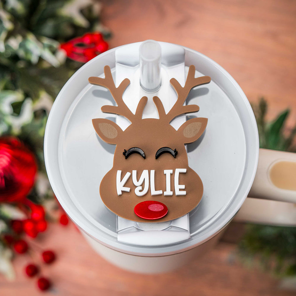 Reindeer Tumbler Tag