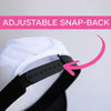 Captain hat with snap back for adult.