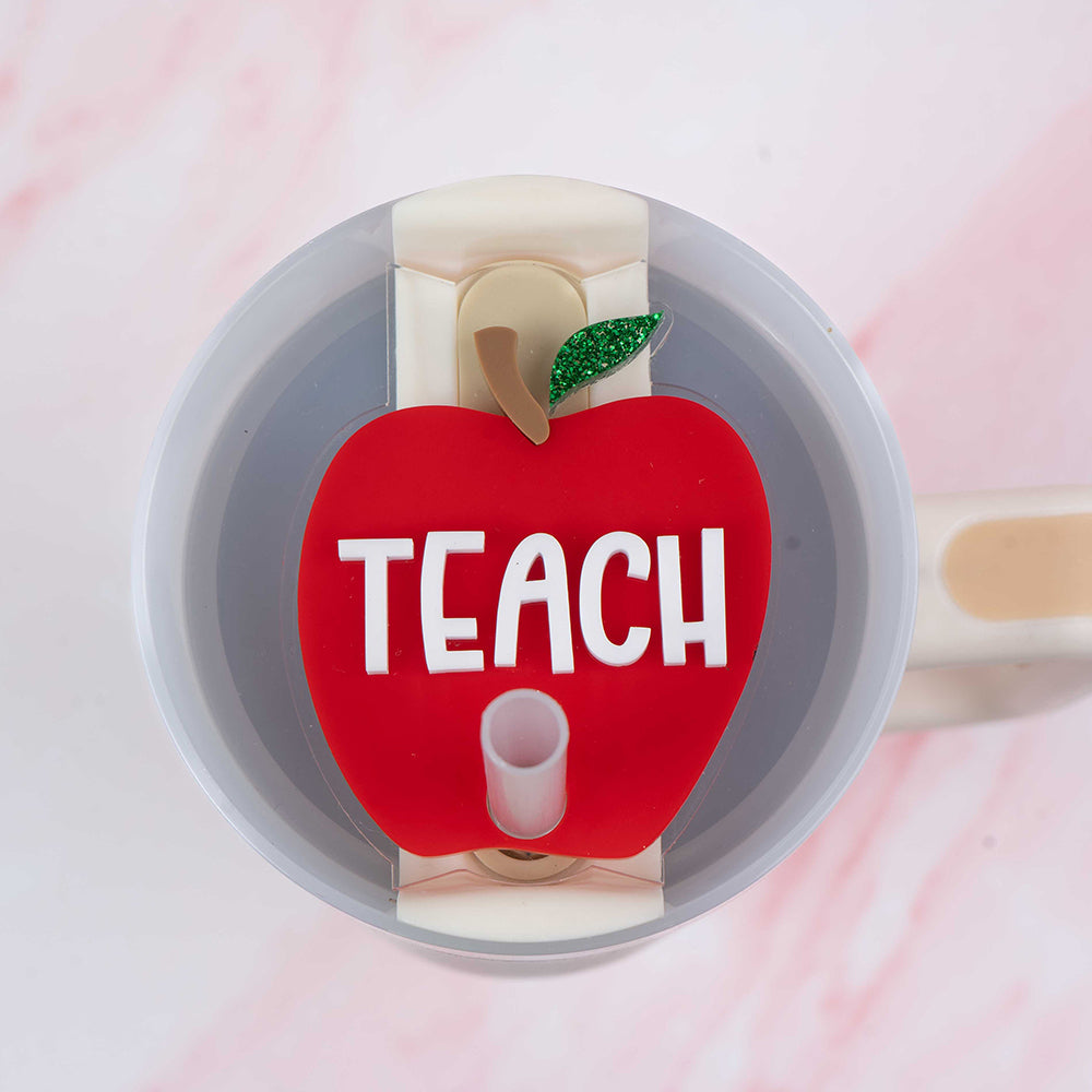 Teacher Apple Stanley Name Tag