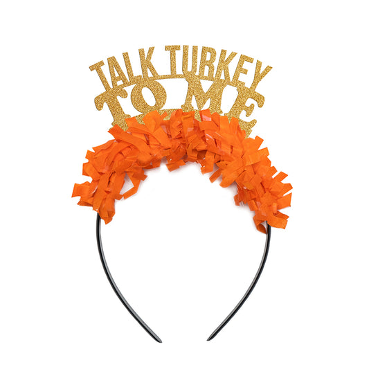 Talk Turkey To Me Thanksgiving Party Crown