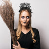 100% That Witch Party Headband for Halloween Costume - shown in black. Custom colors