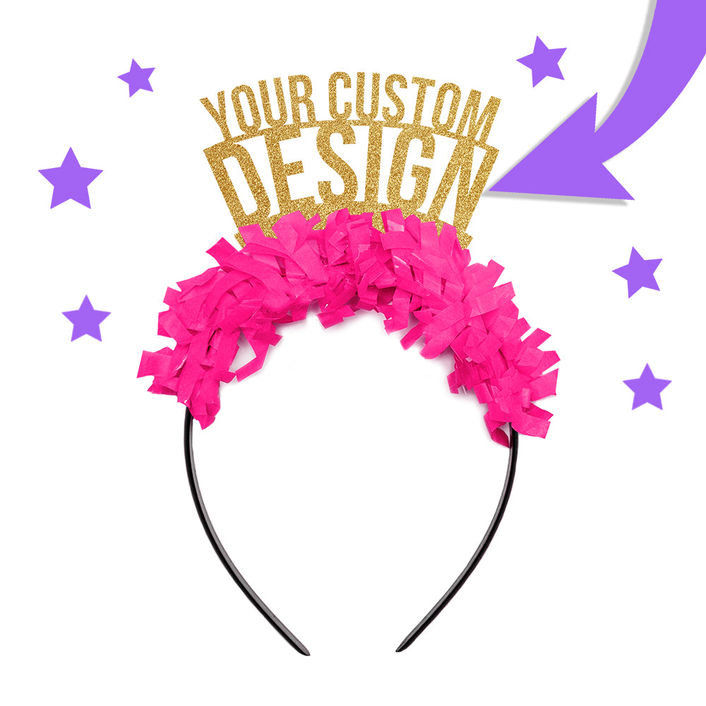 Fully custom party crown headband