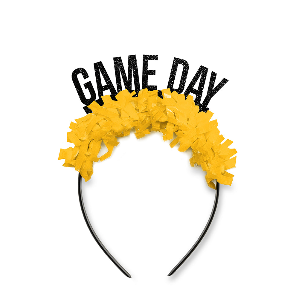Black and Yellow Game Day Party Headband