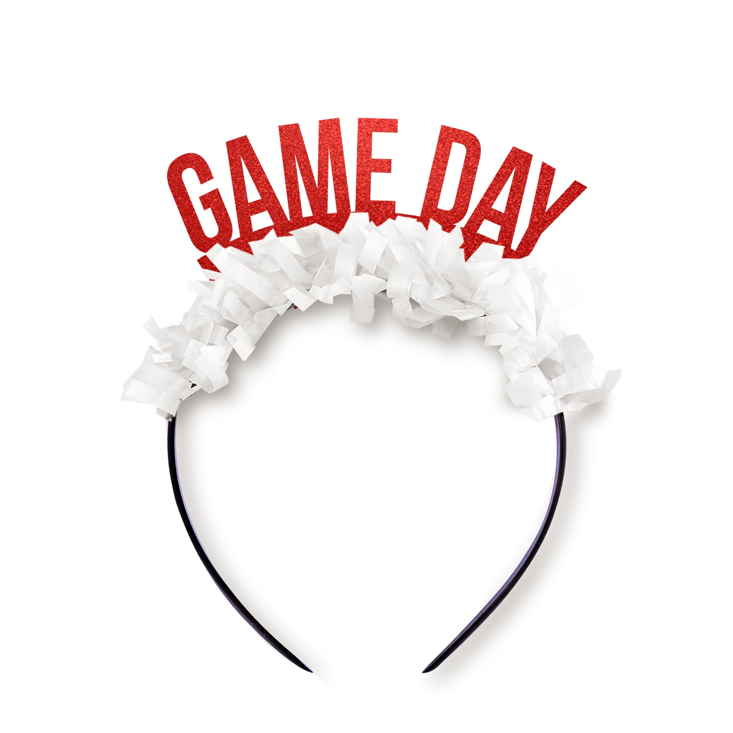 Red and White Game DayFootball Party Accessory for Arkansas "Game Day" Party Headband  Party Headband that says Game Day
