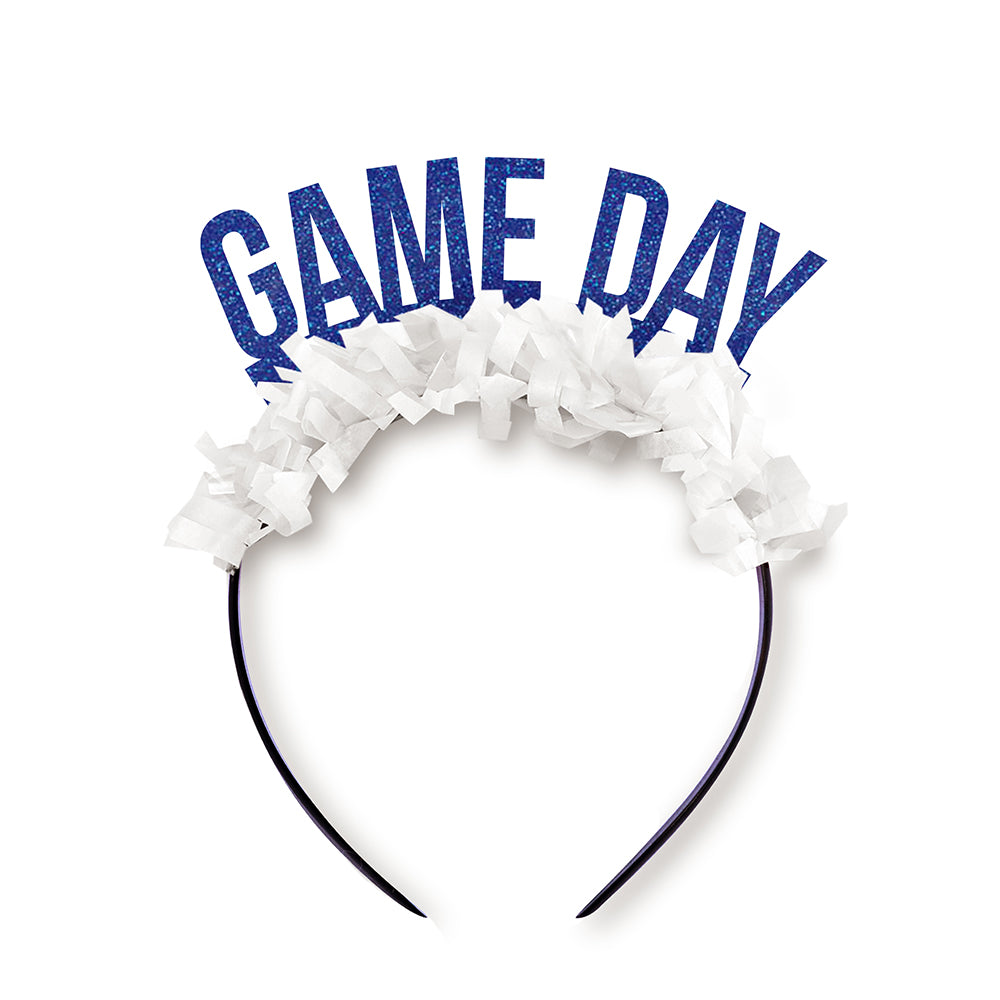 Royal and White Kentucky Wildcats Game Day Party Crown Headband 